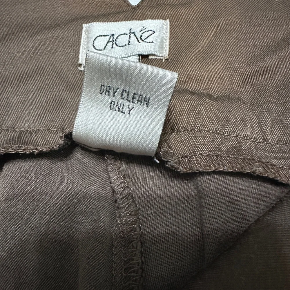 Cache VTG Y2K Cargo Pants Brown Wide Leg Utility Gorpcore Grunge Cyber Size‎ 6